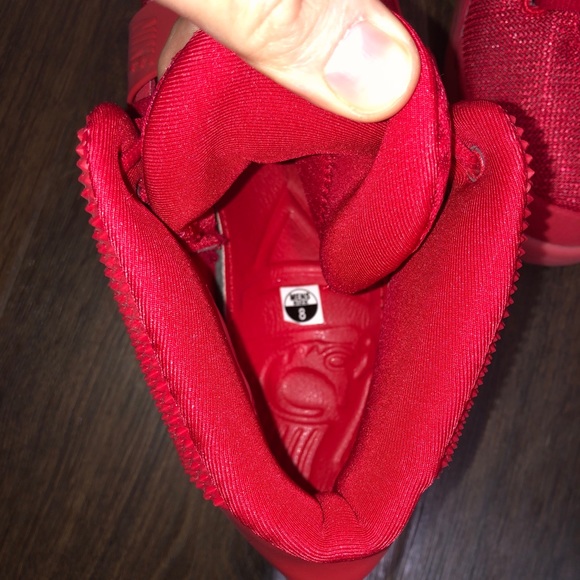 Yeezy Red October Authentic 2014 Nike Air Kanye Size 8 Sneakers Shoes - Picture 10 of 15